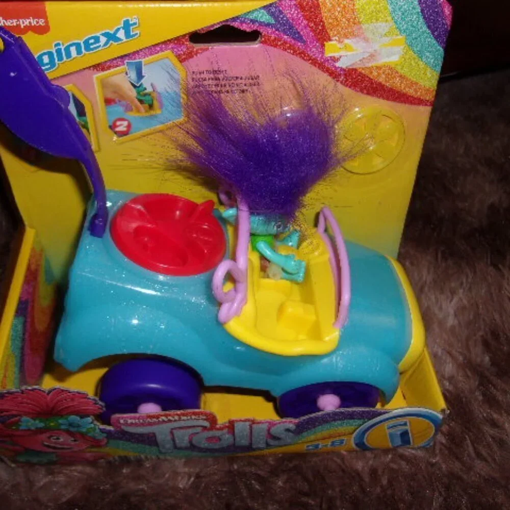 Fisher-Price Imaginext DreamWorks Trolls Toys Branch's Buggy New
